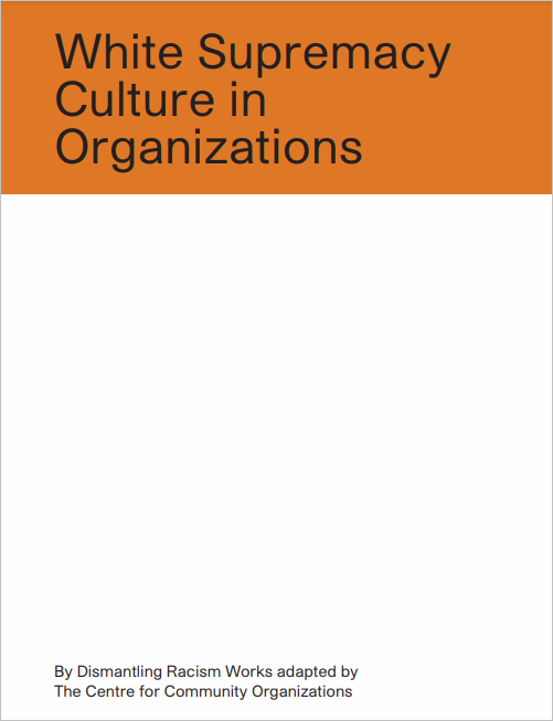 White Supremacy Culture in Organizations cover
