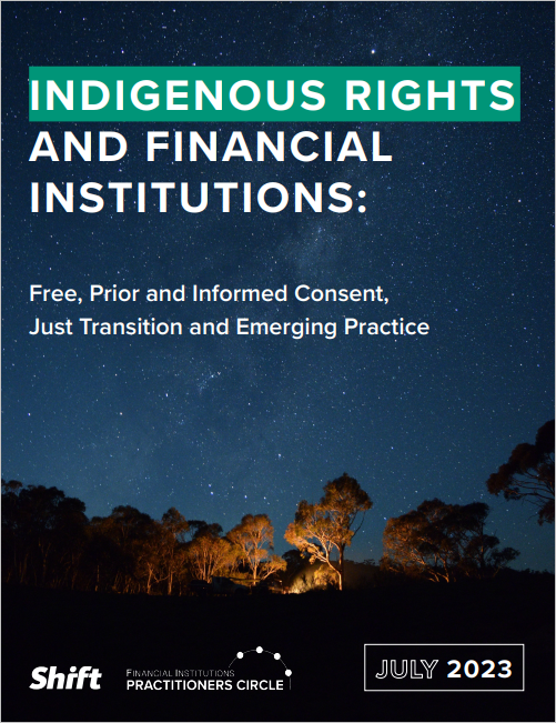 Indigenous Rights and Financial Institutions: Free, Prior and Informed Consent, Just Transition and Emerging Practice cover