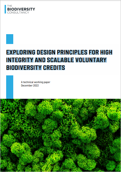 Exploring Design Principles for High Integrity and Scalable Voluntary Biodiversity Credits cover