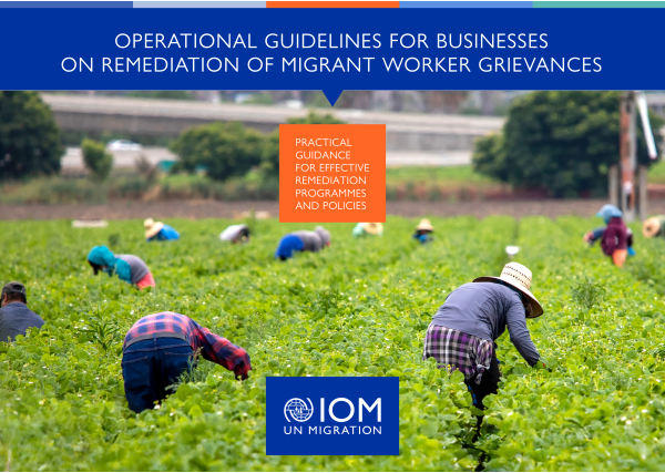 Operational Guidelines for Businesses on Remediation of Migrant Worker Grievances: Practical Guidance for Effective Remediation Programmes and Policies cover