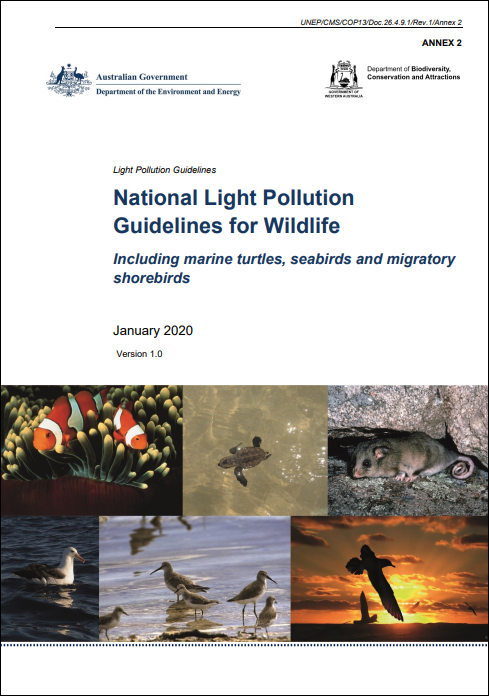 National Light Pollution Guidelines for Wildlife cover