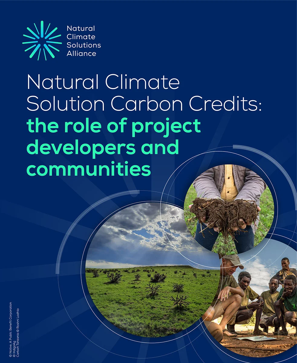 Natural Climate Solution Carbon Credits: The role of project developers and communities cover