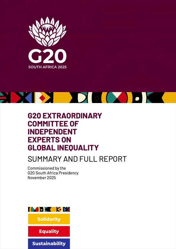 G20 Extraordinary Committee of Independent Experts on Global Inequality cover