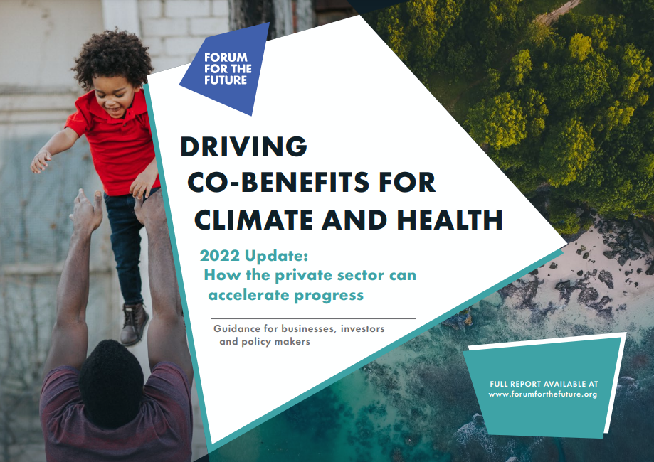 Driving Co-Benefits for Climate and Health: how private sector action can accelerate progress cover