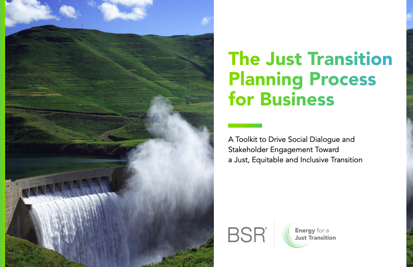 The Just Transition Planning Process for Business cover