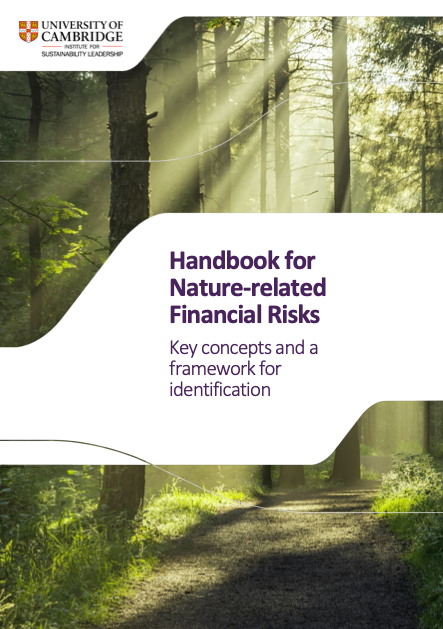 Handbook for Nature-related Financial Risks: Key concepts and a framework for identification cover