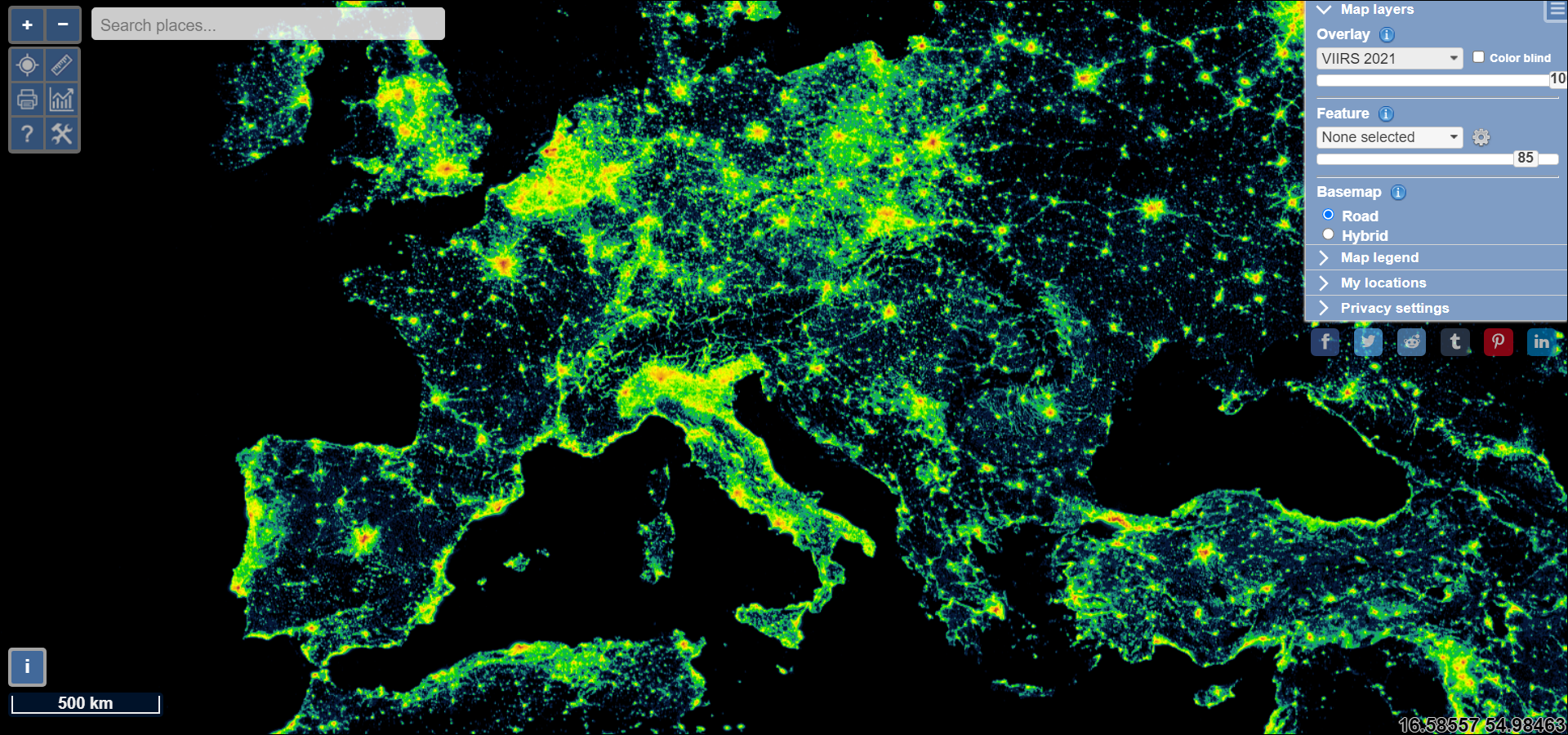 Light Pollution Map cover