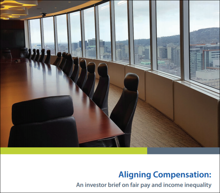 Aligning Compensation: An investor brief on fair pay and income inequality cover