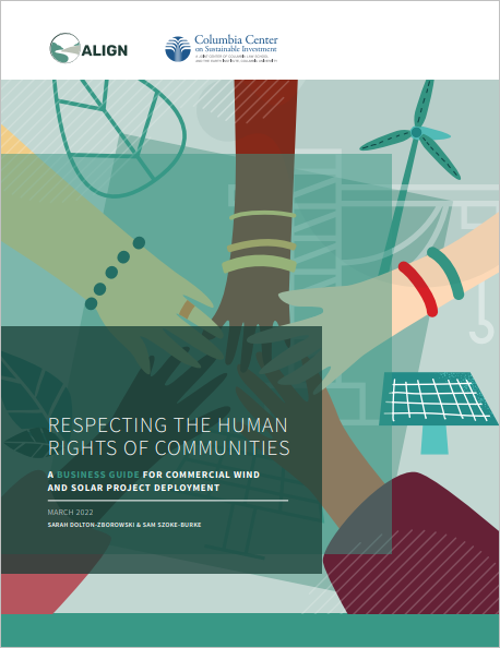 Respecting the Human Rights of Communities: A Business Guide for Commercial Wind and Solar Project Deployment cover