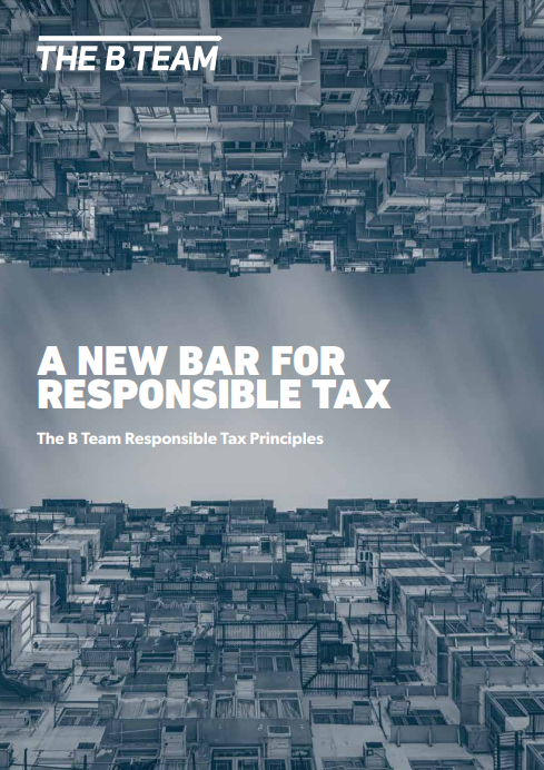 A New Bar for Responsible Tax: The B Team Responsible Tax Principles cover