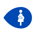 Desenho de mulher grávida