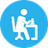 ícone de pessoa trabalhando