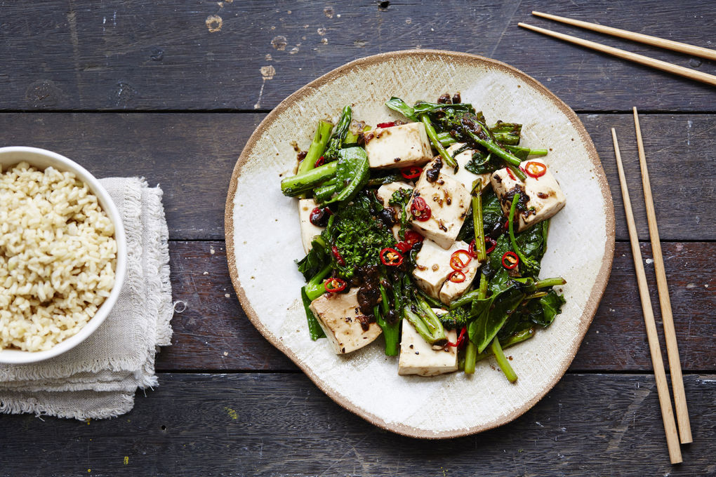 Pepper Tofu and Broccoli Stir Fry