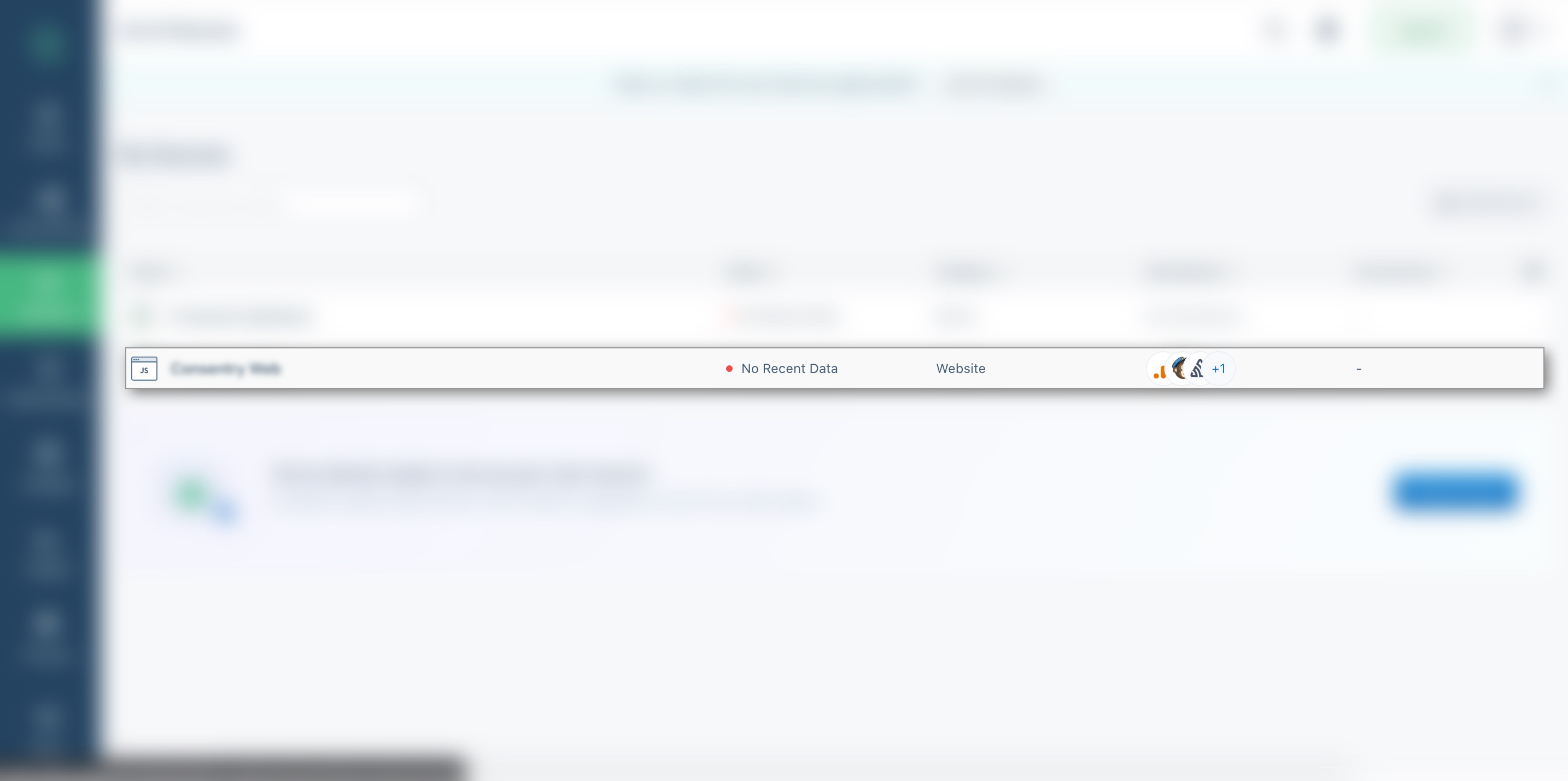 Segment Javascript Source Icon Screenshot demonstrating where to find the Javascript source within your sources list in the Segment dashboard.