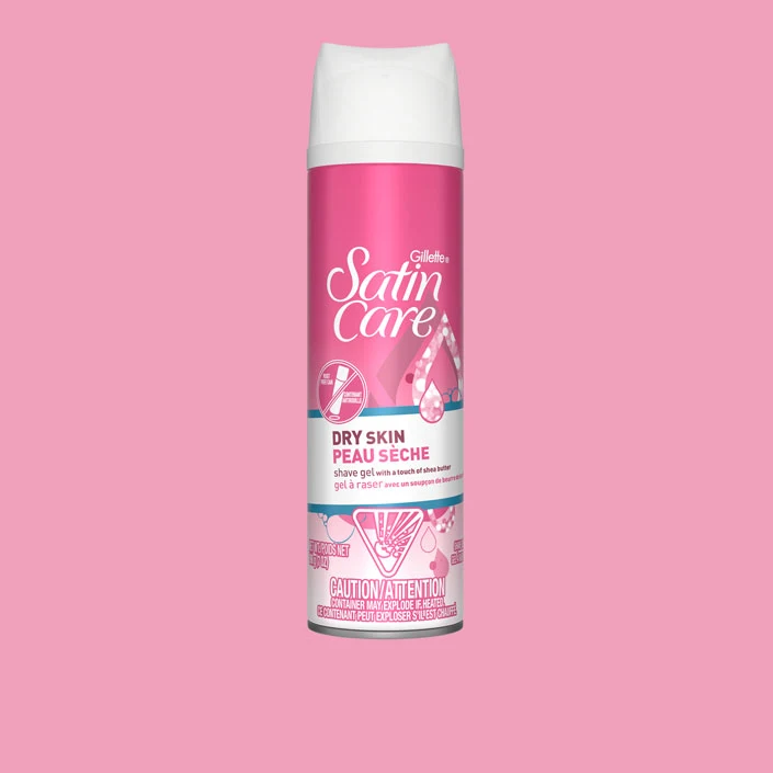 Gillette Venus Satin Care Dry Skin Shave Gel.