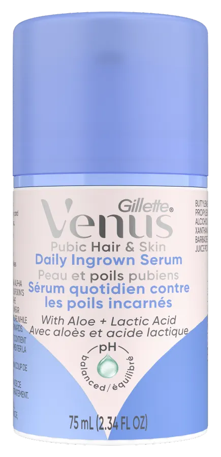 Pubic Hair & Skin Daily Soothing Serum viewed from the front