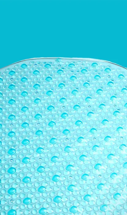 Blue bathmat