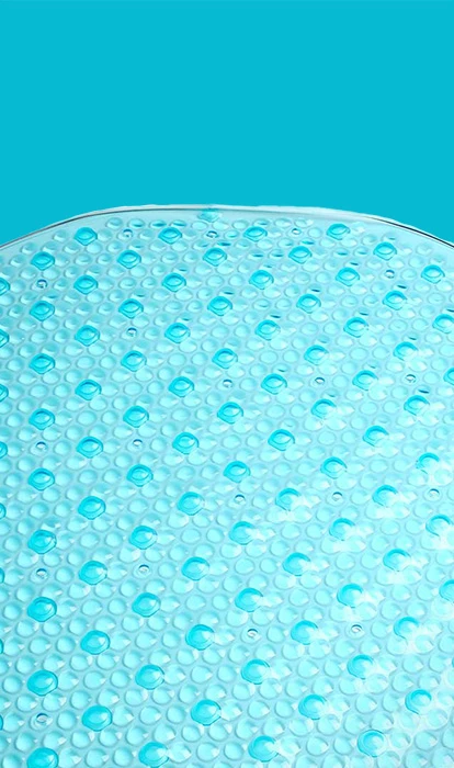 Blue bathmat