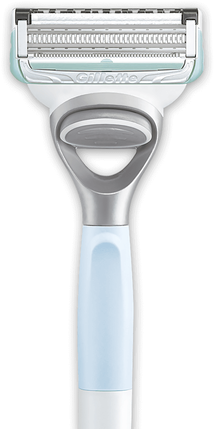 Venus Pubic Hair & Skin Razor viewed from the front