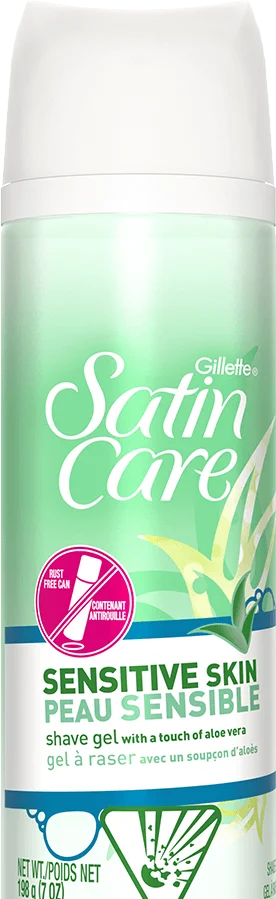 Gillette Venus Satin Care Sensitive Skin spray can.