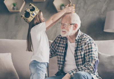a grandfather nurtures his relationship with his granddaughter