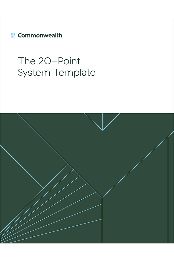 20 Point System Template - offer cover