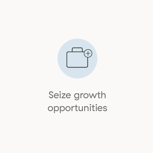 Seize growth opportunities