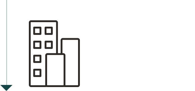 An icon of 3 skyscrapers.