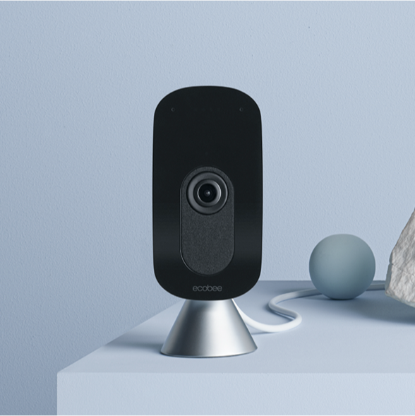 ecobee SmartCamera on a blue background