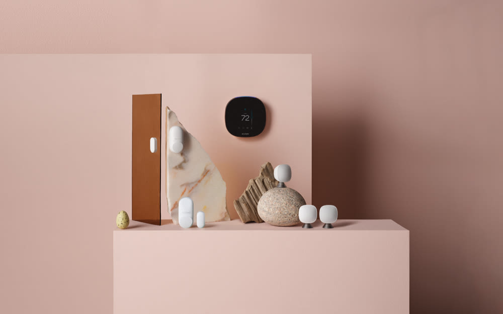 Comfort & Savings Solution on a pink background.