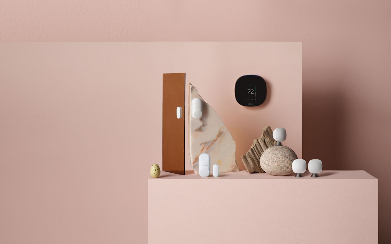 Comfort & Savings Solution on a pink background.