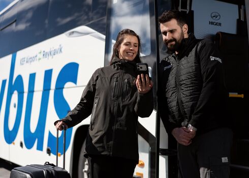 Reykjavík Excursions pickup bus