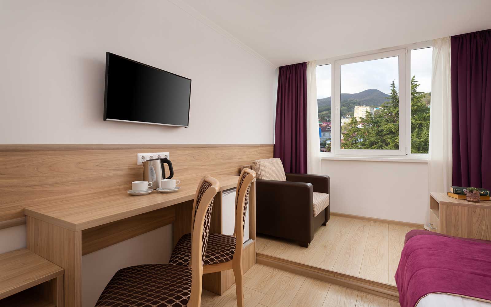 Номер комфорт twin, плоский телевизор Номер комфорт twin, плоский телевизор