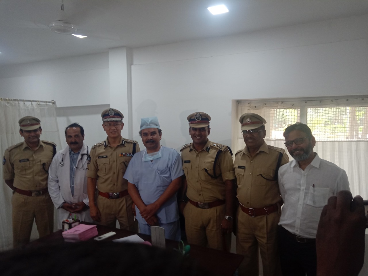 Police check up camp