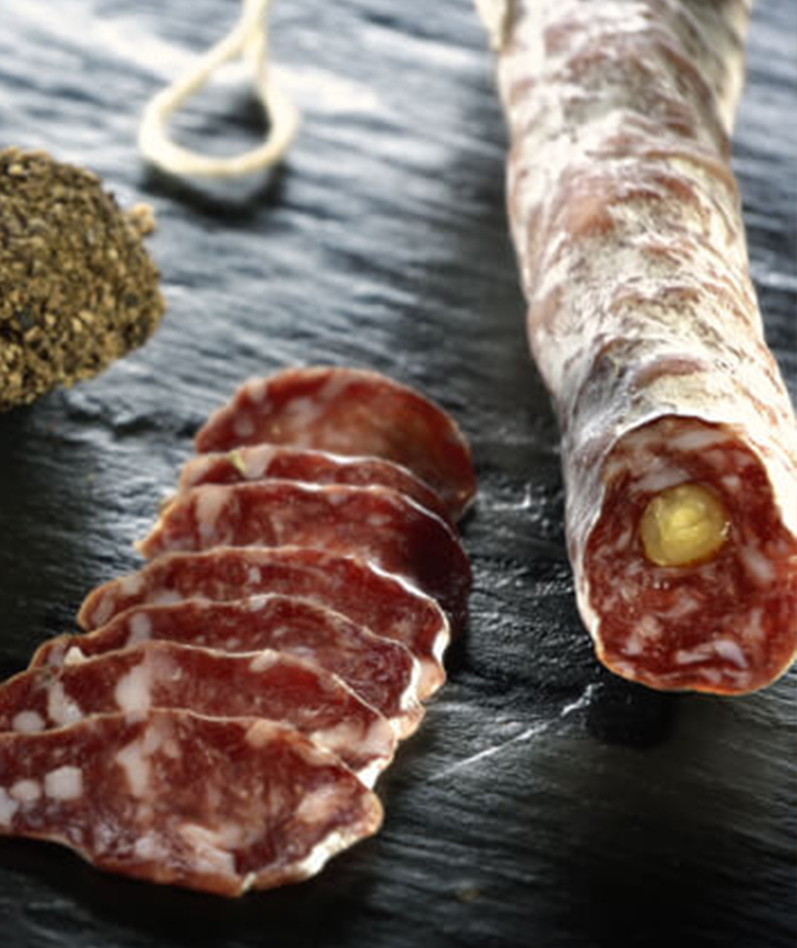 Saucisse sèche noisettes Roches blanches Galeries Lafayette Le Gourmet