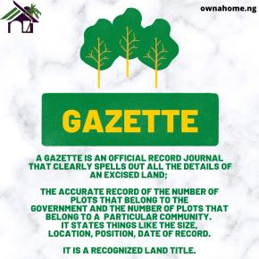 Gazette Explained: Land Documents
