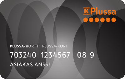 Parhaan asiakkaan musta Plussa-kortti