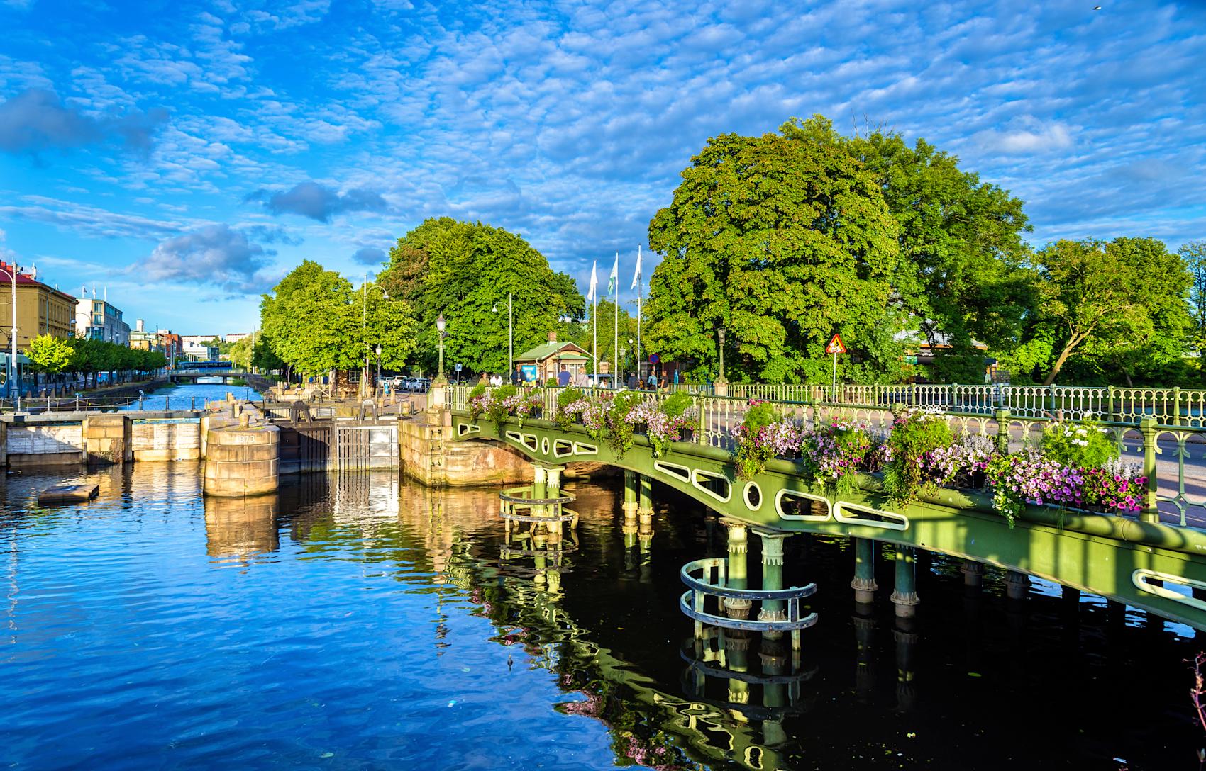 Kanal i historisk sentrum av Gøteborg -\nFoto: Getty Images