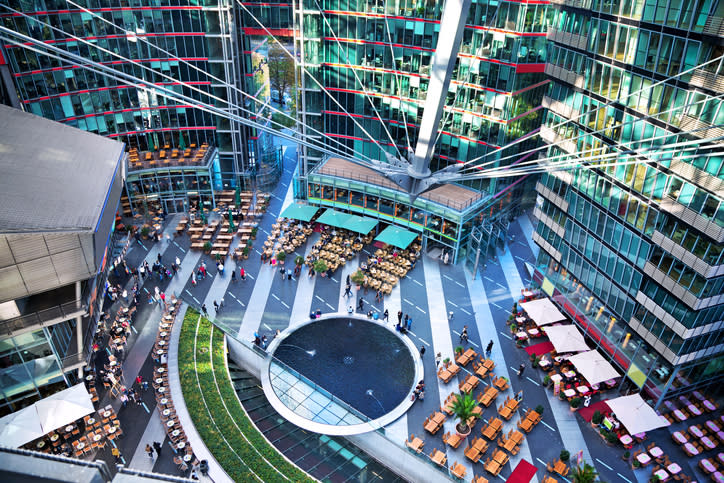 Potsdamer Platz i Berlin -\nFoto: Getty Images