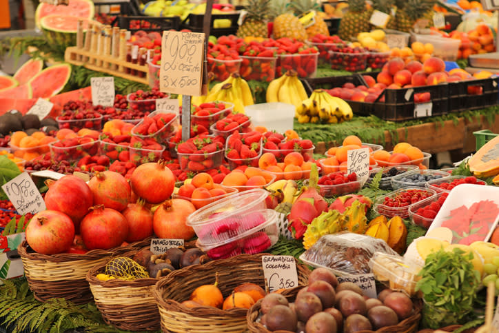 Fruktmarkedet på Campo de Fiori, Roma - \nFoto: Getty Images