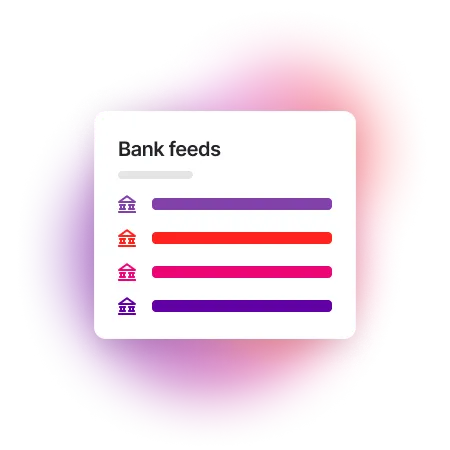 Feature | Expense | Connect with more than 130 bank feeds