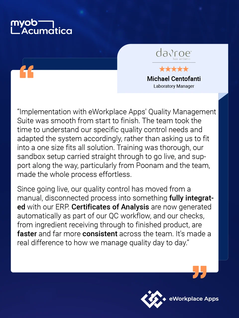 QMS - Dresslier Testimonial