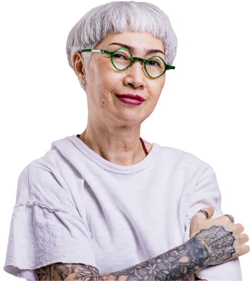 Woman in glasses