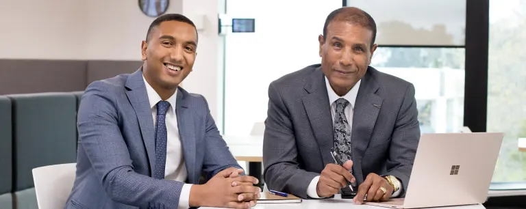 Emad-and-Sherif-Ibrahim-sitting-at desk