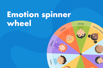 Emotion spinner wheel illustration