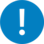 caution circle blue