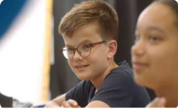 A child at an Explore Learning centre.