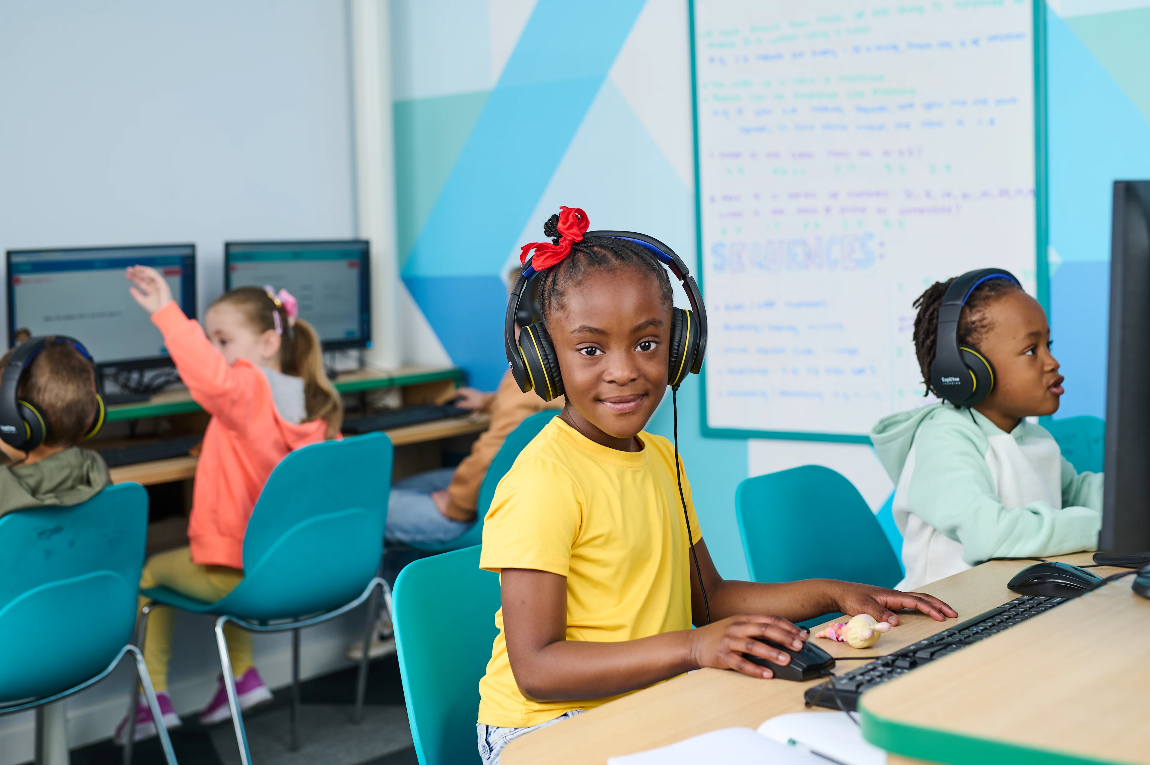 Child learning in an Explore Learning centre