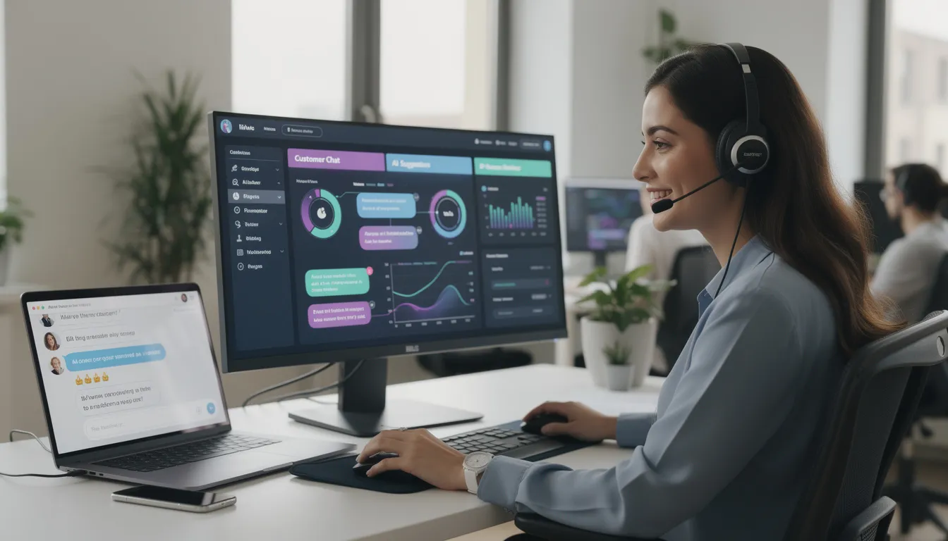 customer service rep addressing ai bias