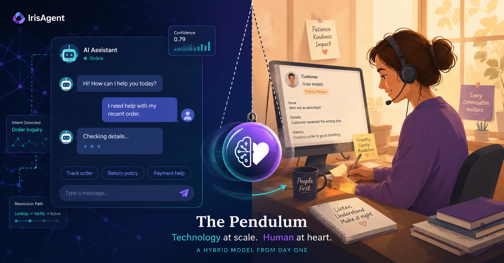The balance of tech and humanity